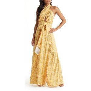 VICI Tie Waist Halter Dress